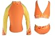 Shoreline UV Sun Protective Girls 3 Piece Set: Long Sleeve Top & 2 Piece Bikini (UPF 50+)