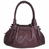 Braided Satchel Hobo Handbag (Purple)