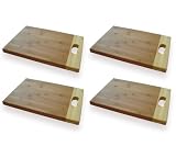 SET: 4x Tropic Board - Coffee - S - 34x20x2,5 cm