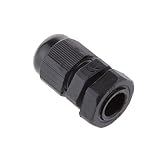 【ノーブランド品】10pcs　PG7　黒い　プラスチック製　IP68防水　ケーブルグランドコネクタ　 3-6.5mm