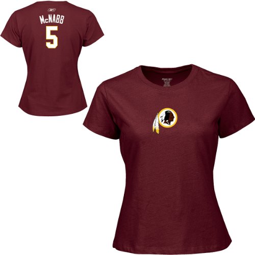 Reebok Washington Redskins Donovan McNabb Women's Name & Number T-Shirt Small
