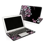 Dark Flowers Design Protector Skin Decal Sticker for Apple MacBook Air 13 inch (released in Jan 2008)