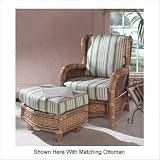 6900 Shelter Island High Back Wing Chair Finish: Antique, Fabric Color: D4567