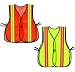 Lime Green Safety Vest Reflective Stripes
