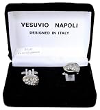 Silver Cufflinks With Diamond Stones