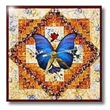 Wing Quilt - 10x10 Wall Clock