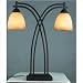 Galleria Two Light Table Lamp in Brown and Copper