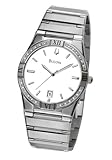 Bulova Men's 96E100 Diamond Case Calendar Watch