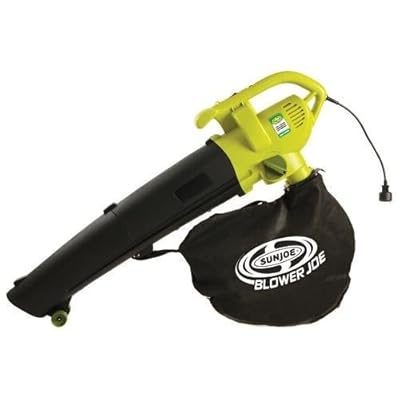 Snow Joe SBJ604E Blower Joe 3-IN-1 Electric Blower, Vacuum & Leaf Shredder, AC Supply