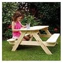 Child's Size Picnic Table & Bench Set for the Garden / Patiio