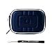 Navy Blue EVA Durable Slim Protective Storage Cover Cube Carrying Case with Internal Mesh Pocket and Carabiner clip for Panasonic Lumix DMC-FX700 DMC-LS5 DMC-LX5 DMC-S1 DMC-S3 DMC-TS3 DMC-TS10 DMC-ZS8 DMC-ZS10 Point and Shoot Digital Camera + Includes eBigValue Determination Hand Strap Key Chain