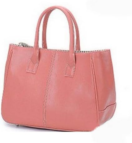 Wellness Corps Small Handbag PU Leather Tote Bag Purse (Pastel Pink)