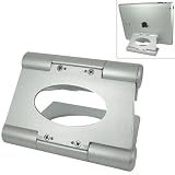 Solid Aluminum Ultra-thin and lightweight Multiple Angles Available Folding Stand, Mount, Holder for iPad, iPad 2, New iPad(iPad 3), Samsung Galaxy Tab, BlackBerry Playbook and Other Tablets