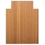 Anji Mountain Bamboo Rug Co. 36-Inch-by-48-Inch Bamboo Roll-Up Chair Mat, 5mm thick, felt... by 