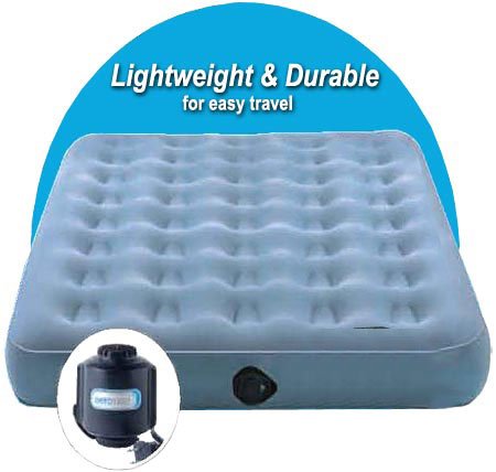 AeroBed 08733 TravelBed Inflatable Aero Air Bed Mattress: Queen Size