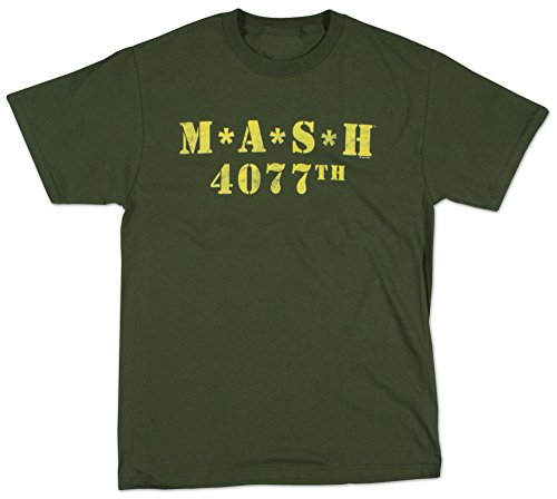Mash Logo 4077th Military Green T-shirt Tee X-Large