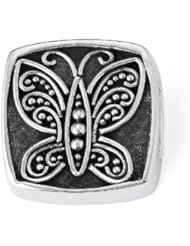 Bonn Bons® By Lori Bonn Sterling Silver "Social Butterfly" Slide Charm For Charm Bracelets