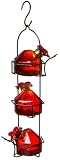Lunchpail 3 Hummingbird Feeder Flame Red