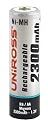 UniRoss 4 x AA Ni-Mh 2300 mAh Rechargeable Batteries
