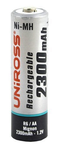 Childrens Toyshop  Electronics : UniRoss 4 x AA Ni-Mh 2300 mAh Rechargeable Batteries