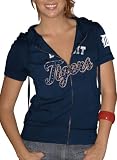 Detroit Tigers Blue Hoodie w/Tackle Twill English D - X-Large