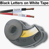 Brady IDXPERT Self-Laminating Labels-3/4 Inch x 1 Inch x 3/8 Inch-Black on White