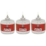100 Hour Plus Emergency Candles, Clear Mist - SET OF 3 Long-Burning Survival Candles