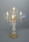 LICIA:Tischleuchte,Made in Italy, SPECTRA Swarovski Kristall,24 Karat Gold Veredelung
