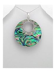 Shell Pendant Necklace In 92.5 Sterling Silver
