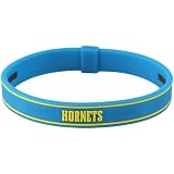 Phiten New Orleans Hornets 7.5'' Light Blue Silicone-Titanium Bracelet