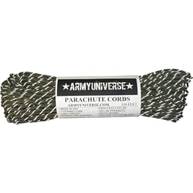 Click here to buy Camouflage Nylon Military Paracord 550 lbs Type III 7 Strand Utility Cord Rope 100 Feet.
