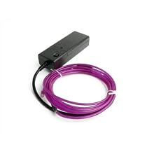 Fortune Products ELMW-3.2-2PP Electroluminescent Motion Wire, 3.2mm Diameter x 2 yd Length, Purple