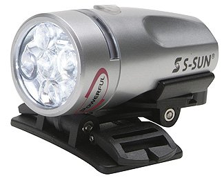 Black Tilos LED S-Sun Powerful Water Proof Light that can Attach to the Mask Strap, the Wrist Scuba Dive Diving Diver Snorkel Bike Biking Water Sports Moutain Biking Headlamp Headlight
