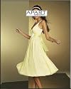 Chiffon-Cocktailkleid von Apart, Gelb