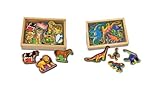 Melissa & Doug Deluxe Magnetic Animals & Dinosaurs in a Box Bundle