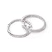 0.33 Carat 14KWG Diamond Hoop Earrings