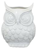 UTC 70380 White Ceramic Owl