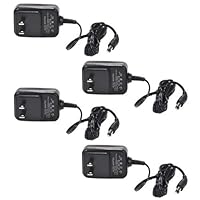 VideoSecu 4 Pack 100V-240V AC to 12V DC 500mA Switching Power Supplies Adapters for Security Camera CCTV DVR Surveillance System A83
