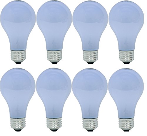 GE Lighting 48687 40-Watt A19 Reveal Bulbs, 8-Pack
