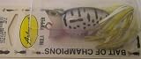 Fred Arbogast Hula Popper White Coachdog Color
