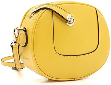 Stiya Women Retro Yellow Genuine Leather Cross Body Mini Bags