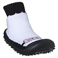 Pre-Walk Girls' Skidders Adina Mary Jane Sock Shoes - White/Black