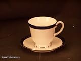Royal Worcester Mountbatten Cobalt Platinum Cups & Saucers
