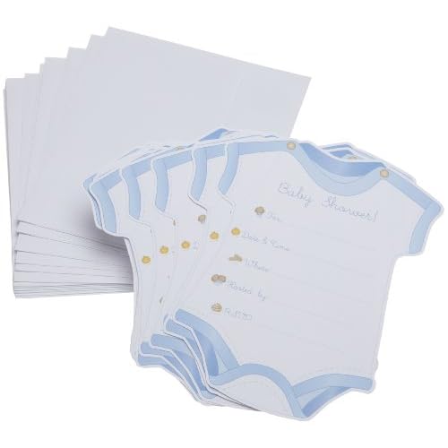 Wilton Onesie Boy Fill In Baby Shower Invitations Baby