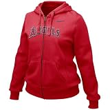 Nike Los Angeles Angels of Anaheim Ladies Red Into Seams Full Zip Hoody Sweatshirt