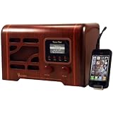 Grace Digital Victoria Wireless Internet Radio Featuring Pandora NPR SiriusXM Rhapsody Model GDI IRN1941 Color Walnut Electronics grace digital 3 times