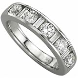 14K White Gold Baguette Diamond Anniversary Band