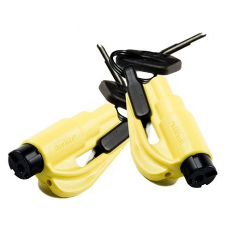 ResQMe, The Keychain Version of the Original LifeHammer (Yellow), Pack of 2
