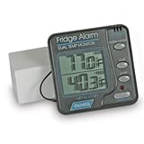 Camco 42113 RV Fridge Alarm-Dual Temperature Digital Thermometer - 1 Piece