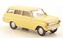 Opel Kadett A Caravan, beige, Modellauto, Fertigmodell, Brekina Drummer 1:87